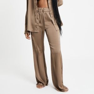 Relaxed Satin Drawstring Trousers NWT